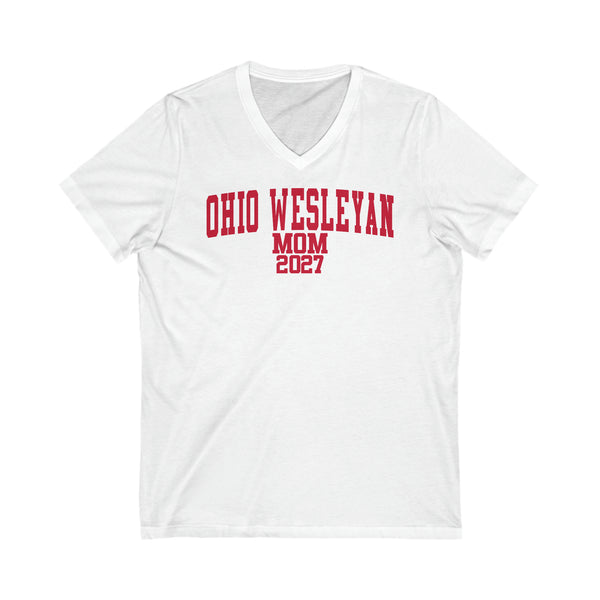 Ohio Wesleyan Class of 2027 MOM V-Neck Tee