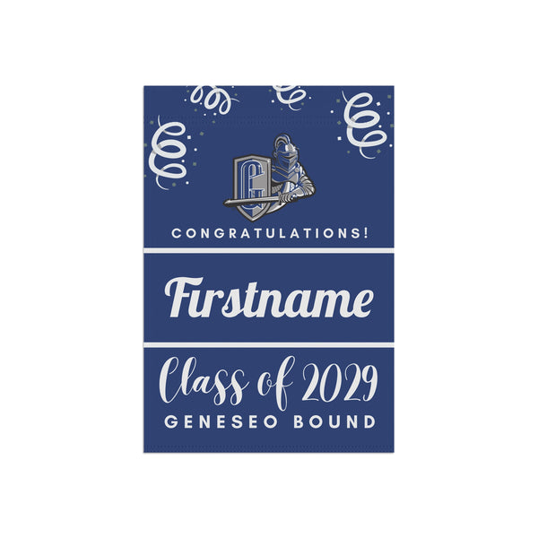 Personalized Geneseo 2029 Yard Flag