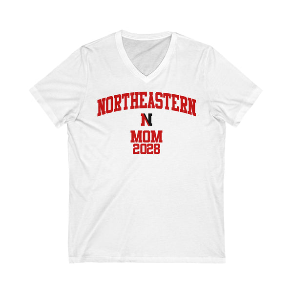 Northeastern Class of 2028 MOM V-Neck Tee