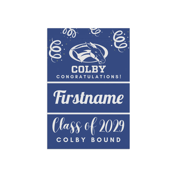Personalized Colby 2029 Yard Flag