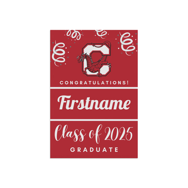 Personalized SUNY Cortland 2025 Graduate Yard Flag