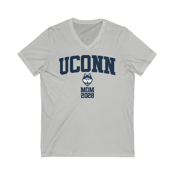 UConn Class of 2028 MOM V-Neck Tee