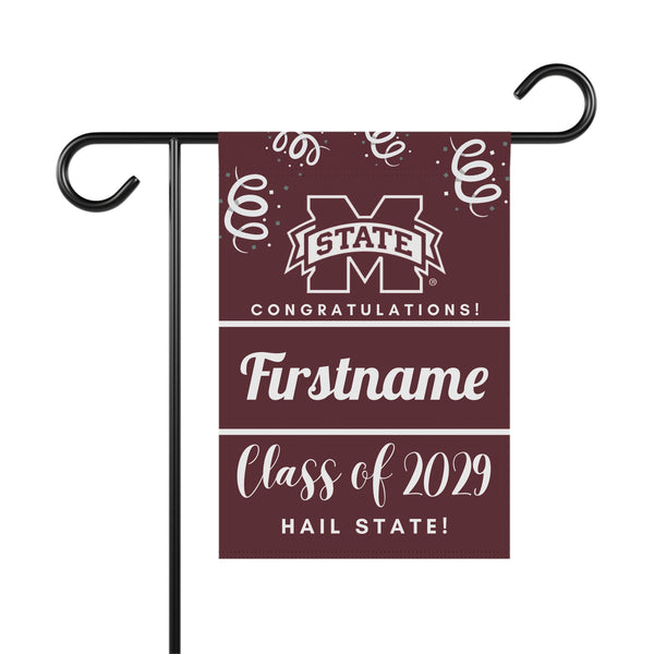 Personalized Miss State 2029 Yard Flag