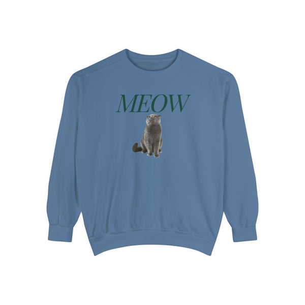 Meow Cat Comfort Colors Sweatshirt