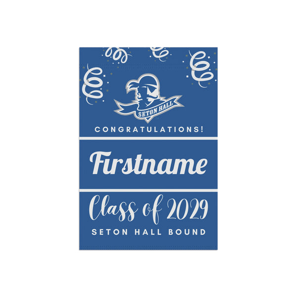 Personalized Seton Hall 2029 Yard Flag