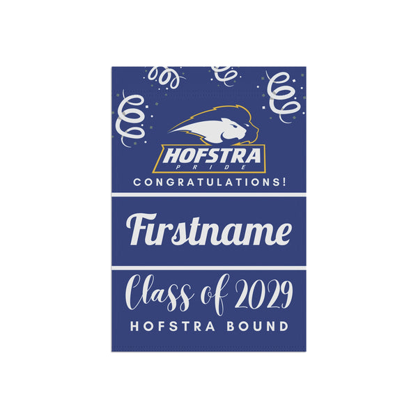 Personalized Hofstra 2029 Yard Flag
