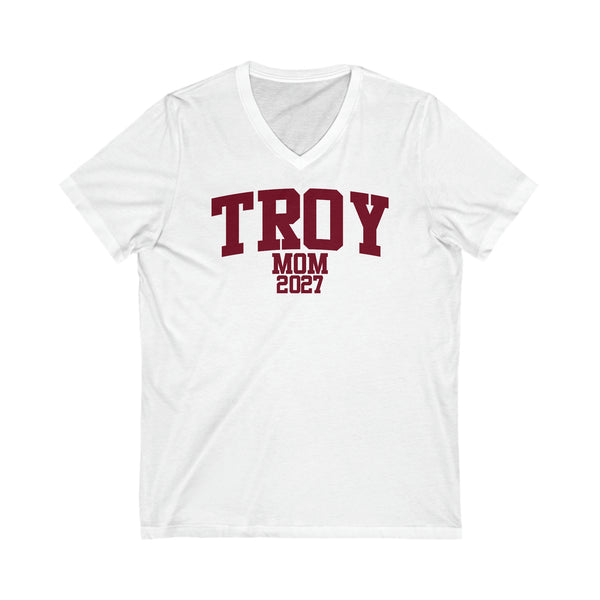 Troy Class of 2027 MOM V-Neck Tee