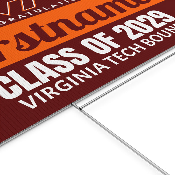 Personalized VT 2029 Bound Yard Sign