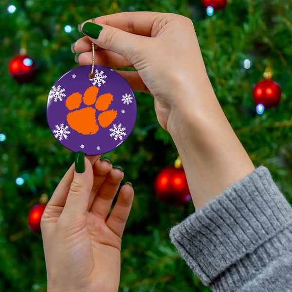 Clemson Ceramic Ornaments
