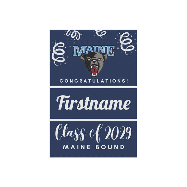 Personalized Maine 2029 Yard Flag