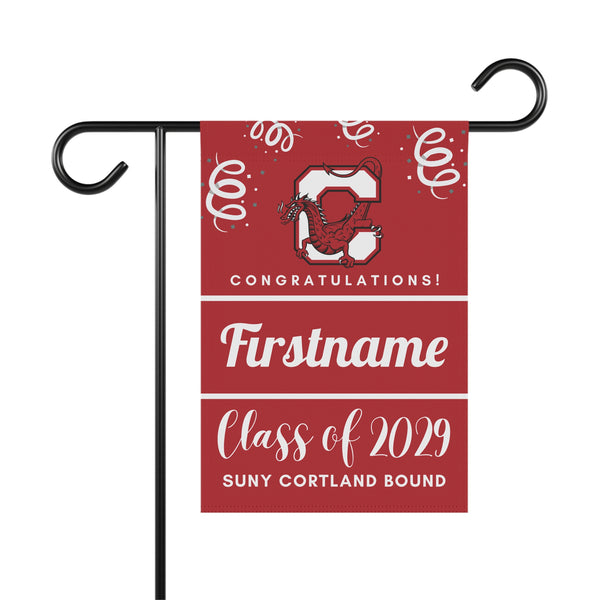 Personalized SUNY Cortland 2029 Yard Flag