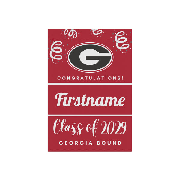 Personalized UGA 2029 Yard Flag