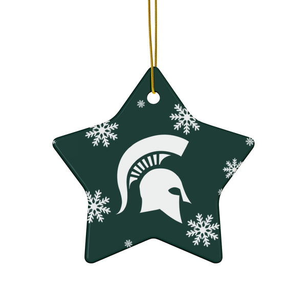 Michigan State Ceramic Ornaments