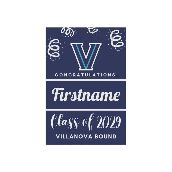 Personalized Villanova 2029 Yard Flag