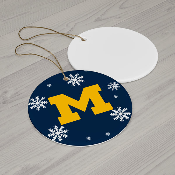 Michigan Christmas Ceramic Ornaments