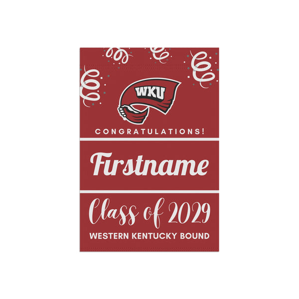 Personalized WKU 2029 Yard Flag