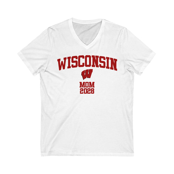 UW Madison Class of 2028 MOM V-Neck Tee