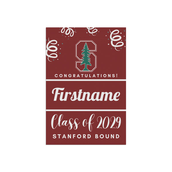 Personalized Stanford 2029 Yard Flag