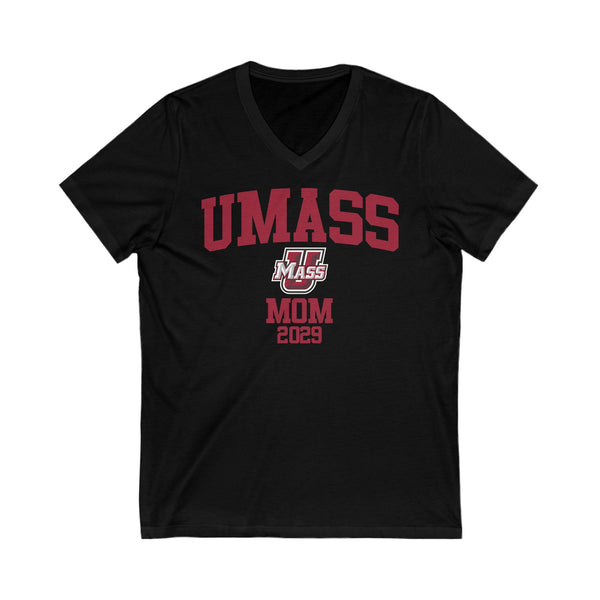 UMass Amherst 2029 MOM V-Neck Tee