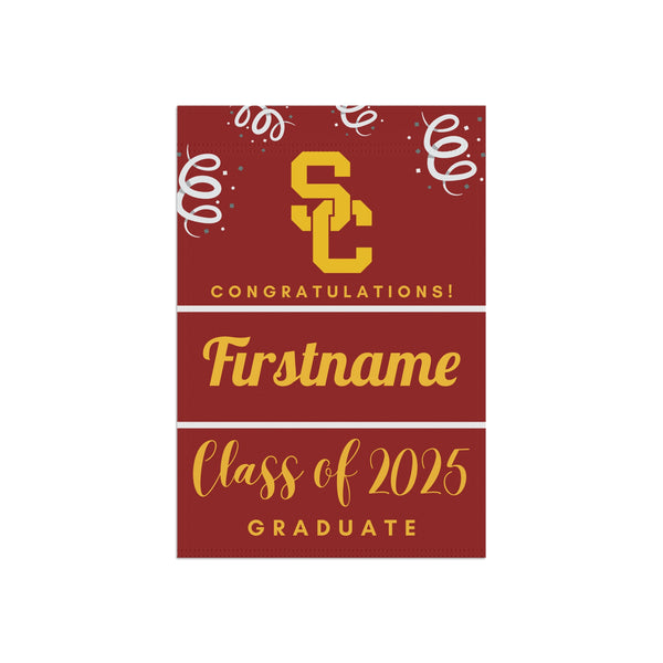 Personalized USC 2025 Graduate Yard Flag
