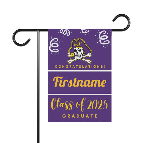Personalized ECU 2025 Graduate Yard Flag