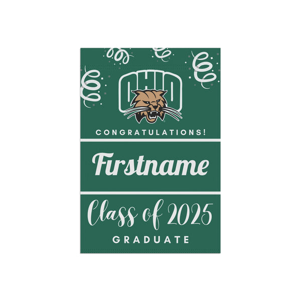 Personalized Ohio 2025 Graduate Yard Flag
