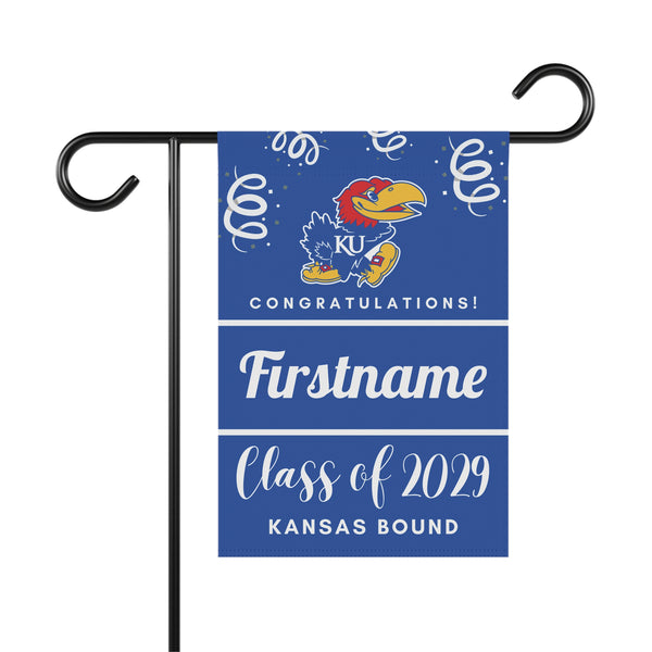 Personalized Kansas 2029 Yard Flag