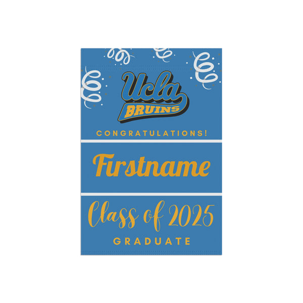 Personalized UCLA 2025 Graduate Yard Flag
