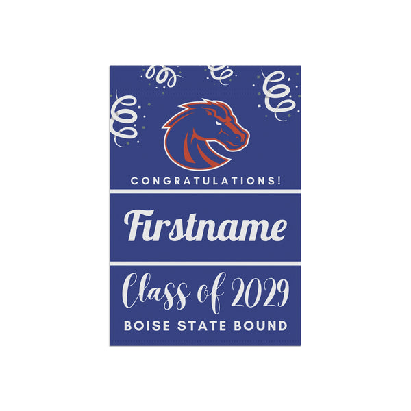 Personalized Boise State 2029 Yard Flag