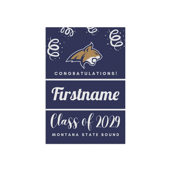 Personalized Montana State 2029 Yard Flag