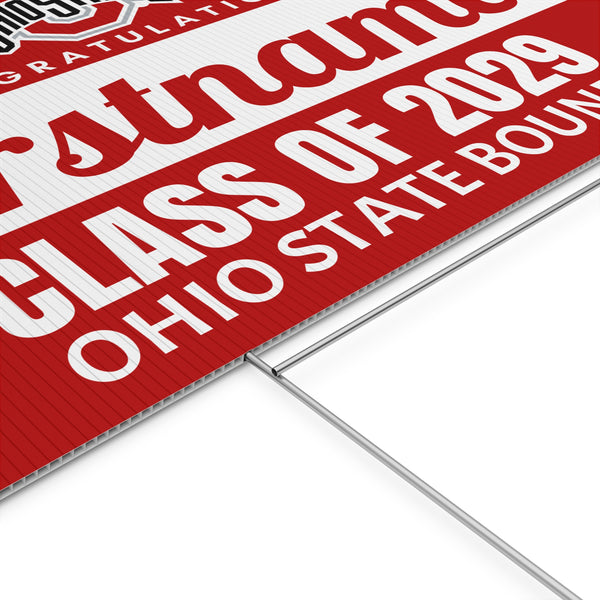 Personalized OSU 2029 Bound Yard Sign