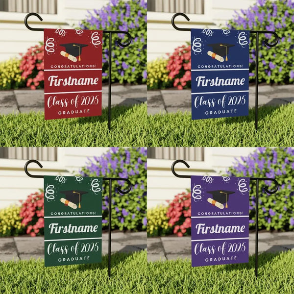 Personalized Graduate Yard Flag