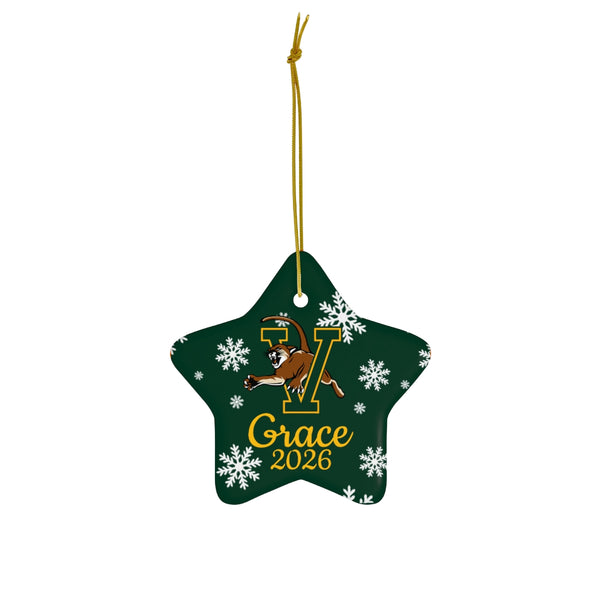 Custom UVM Ceramic Ornaments