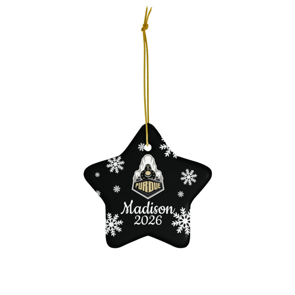 Custom Purdue Ceramic Ornaments