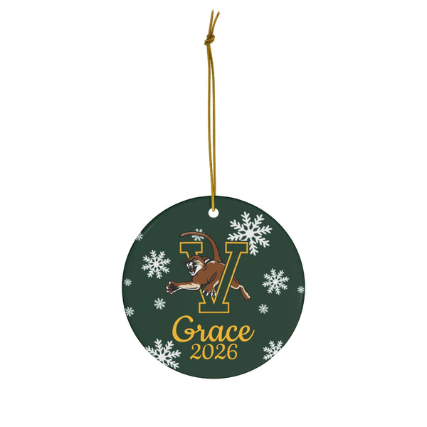 Custom UVM Ceramic Ornaments