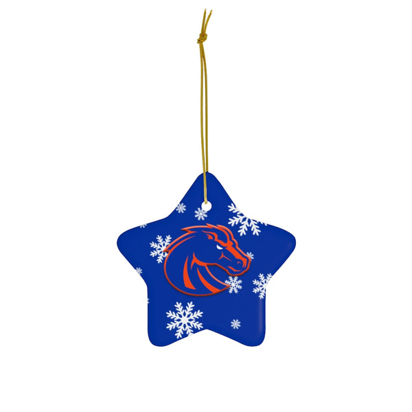 Boise State Ceramic Ornaments