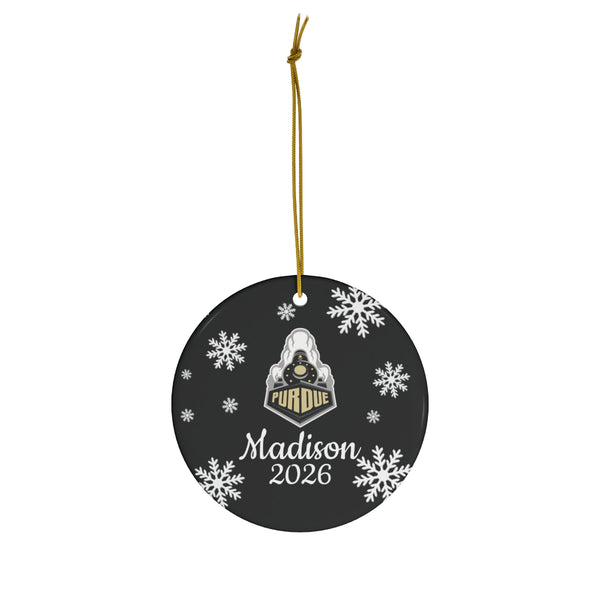 Custom Purdue Ceramic Ornaments