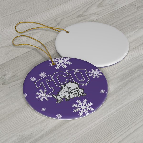 TCU Ceramic Ornaments