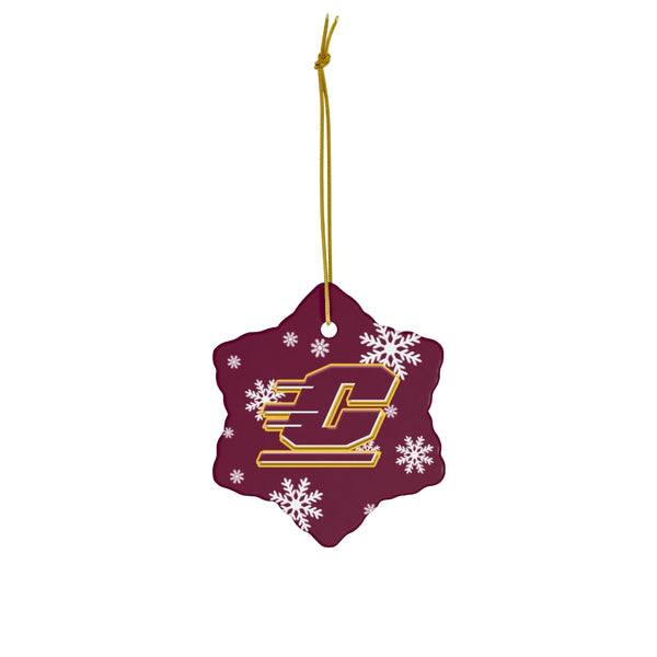 Central Michigan Ceramic Ornaments
