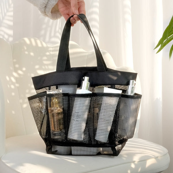 Gray Mesh Shower Caddy