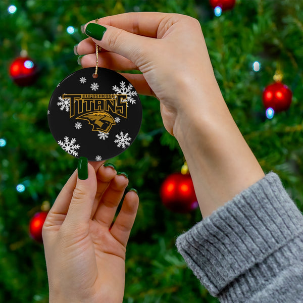 UW Oshkosh Ceramic Ornaments