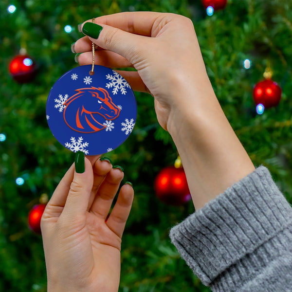 Boise State Ceramic Ornaments
