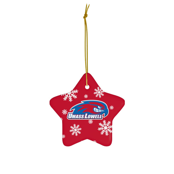 UMass Lowell Ceramic Ornaments