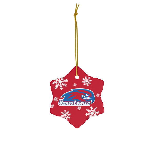 UMass Lowell Ceramic Ornaments