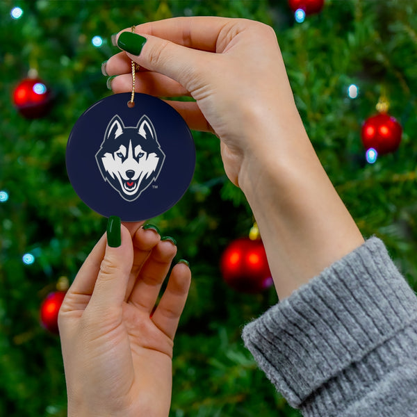 UConn Ceramic Ornaments