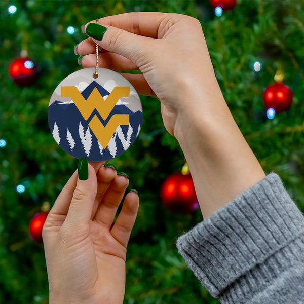 WVU Ceramic Ornaments