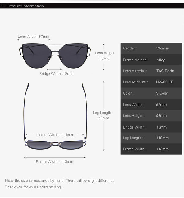 Women Cat Eye Sunglasses