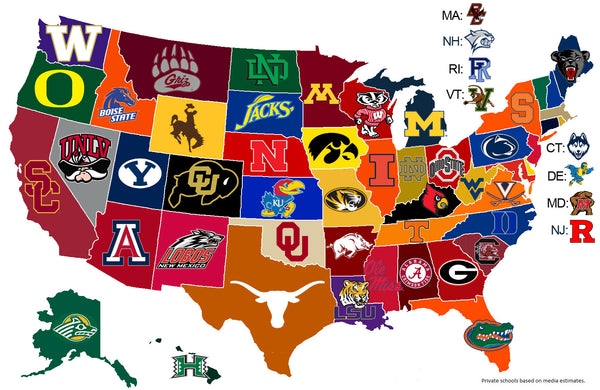 Top 10 College Football Team in 2018 NCAA