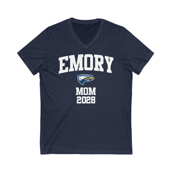 Emory Class of 2028 MOM V-Neck Tee