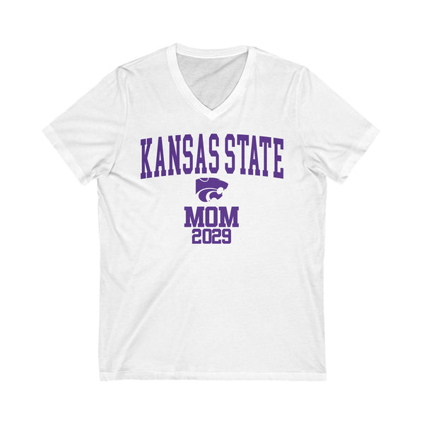 K-State 2029 MOM V-Neck Tee